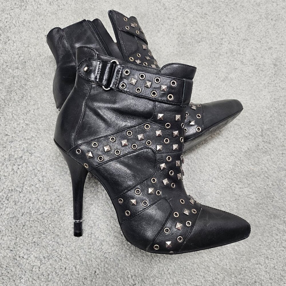 Metal studded Steve Madden ankle boots
